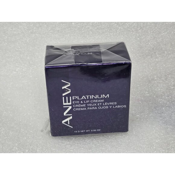 Avon Anew Platinum Eye & Lip Cream 0.5 Oz - Picture 1 of 2